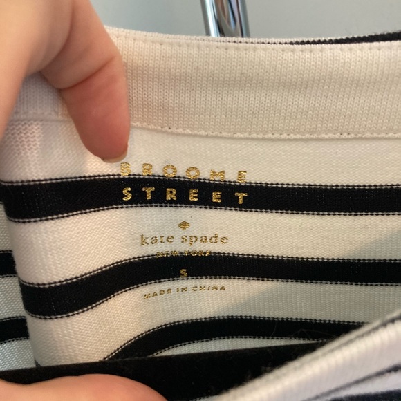 Kate Spade stripped dress w/ polka dot fringe - Picture 8 of 9